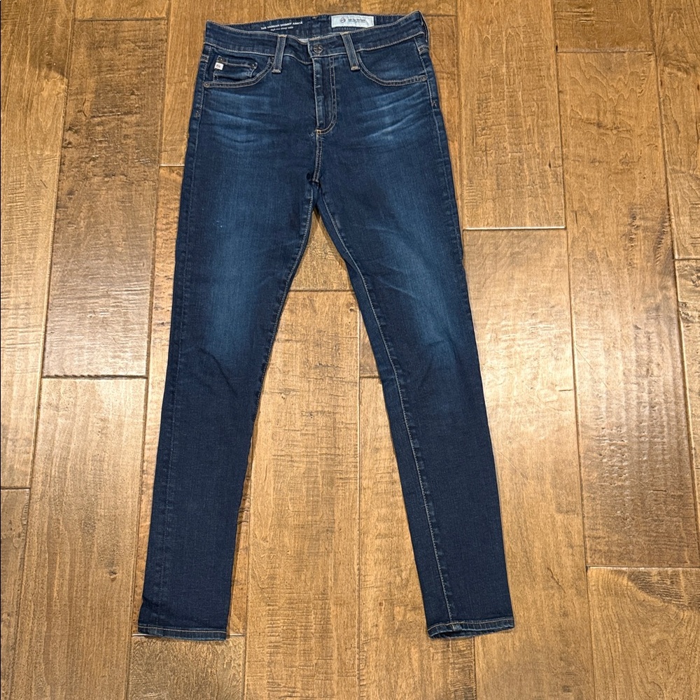 AG Adriano Goldschmied Dark Blue Skinny Jeans - Picture 4 of 8